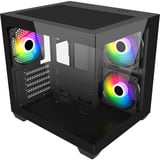 FSP S140-BA, Tower-Gehäuse schwarz, Tempered Glass x 2