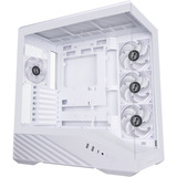 Lian Li Vector V100 , Tower-Gehäuse weiß, Tempered Glass x 2