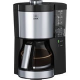 Melitta Look Perfection 1025-06    , Filtermaschine schwarz/silber, 1080 Watt, 10 Tassen
