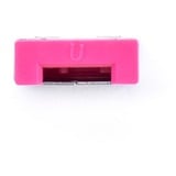 SMARTKEEPER ESSENTIAL USB-A Port Lock (UL03) + Lock Key Basic (U03), Einsteckschloss Farbcode Pink, 6 Stück + 1 Schlüssel