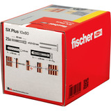 fischer Spreizdübel SX Plus 10x80 hellgrau, 25 Stück