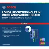 Bosch EXPERT Lochsägen-Set Construction Material PC Plus, Ø 20-64mm, 10-teilig mit Power Change Plus Adapter, Koffer
