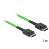 DeLOCK Kabel OCuLink PCIe SFF-8611 > OCuLink SFF-8611 hellgrün, 1 Meter