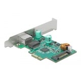 DeLOCK PCI Express x1 Karte 1 x RJ45 2,5 Gigabit LAN PoE+ RTL8125, LAN-Adapter 