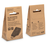 Digitus 4K USB Adapter, USB-C Stecker > HDMI A Buchse schwarz, 4K @ 30HZ