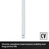 EINHELL T-Griff Schraubendreher-Set, 6-teilig rot/schwarz, Ergonomische Zweikomponentengriffe