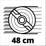 Einhell Akku-Rasenmäher GE-CM 36/48 Li M - Solo, 36Volt (2x18V) rot/schwarz, ohne Akku und Ladegerät