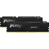 Kingston FURY DIMM 32 GB DDR5-5600 (2x 16 GB) Dual-Kit, Arbeitsspeicher schwarz, KF556C40BBK2-32, FURY Beast, INTEL XMP