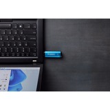 Kingston IronKey Vault Privacy 50 128 GB, USB-Stick hellblau/schwarz, USB-C 3.2 Gen 1