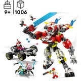 LEGO 71497 DREAMZzz Coopers Tiger-Mech und Zero's Hot Rod Auto, Konstruktionsspielzeug 