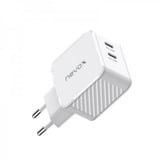 Nevox 45W DUAL USB-C (PD) QC3.0 Ladegerät GaN weiß, PD 3.0, QC 3.0