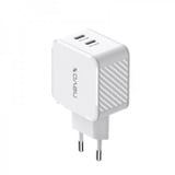 Nevox 45W DUAL USB-C (PD) QC3.0 Ladegerät GaN weiß, PD 3.0, QC 3.0