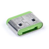 SMARTKEEPER ESSENTIAL USB-C Port Lock (CL04) + Lock Key Mini (U04), Einsteckschloss Farbcode Grün, 4 Stück + 1 Schlüssel