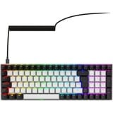 Sharkoon SKILLER SGK50 S2, Gaming-Tastatur weiß, BE-Layout, Gateron Yellow