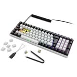 Sharkoon SKILLER SGK50 S2, Gaming-Tastatur weiß, BE-Layout, Gateron Yellow