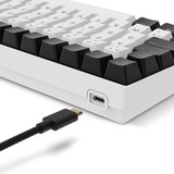 Sharkoon SKILLER SGK50 S2, Gaming-Tastatur weiß, BE-Layout, Gateron Yellow