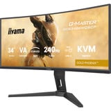 iiyama G-Master GCB3486WQSCP-B1 GOLD PHOENIX, Gaming-Monitor 86.4 cm (34 Zoll), schwarz, WQHD, Curved, VA, Free-Sync Premium, USB-C, 240Hz Panel