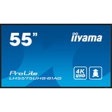 iiyama ProLite LH5575UHS-B1AG, Public Display schwarz (matt), UltraHD/4K, IPS, Lautsprecher, SDM-Slot