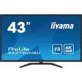 iiyama X4373UHSU-B1, Public Display schwarz, UltraHD/4K, VA, HDMI
