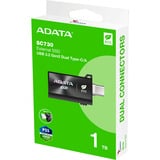 ADATA SC730 1 TB, Externe SSD schwarz, USB-C 3.2 Gen 2 (10 Gbit/s)