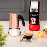 Bialetti Venus, Espressomaschine kupfer/silber, 2 Tassen