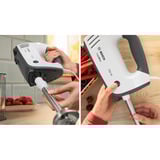 Bosch Handmixer ErgoMixx MFQ37470 weiß/grau, 750 Watt, mit Mixfuß