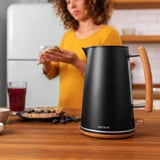 Cecotec ThermoSense 400 Black Woody Electric Kettle, Wasserkocher schwarz/holz, 3.000 Watt, 1,7 Liter