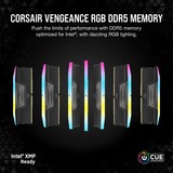 Corsair DIMM 32 GB DDR5-6200 (2x 16 GB) Dual-Kit, Arbeitsspeicher schwarz, CMH32GX5M2E6200C36, Vengeance RGB