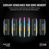 Corsair DIMM 32 GB DDR5-6200 (2x 16 GB) Dual-Kit, Arbeitsspeicher schwarz, CMH32GX5M2E6200C36, Vengeance RGB