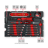 EINHELL E-Case Werkzeugkoffer Umzug , 79-teilig, Werkzeug-Set schwarz/rot