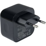 Inter-Tech Ladegerät PD-2036, 2x USB-C Charger schwarz, ohne Kabel, PD 36 Watt