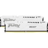 Kingston FURY DIMM 32 GB DDR5-5200 (2x 16 GB) Dual-Kit, Arbeitsspeicher weiß, KF552C40BWK2-32, FURY Beast, INTEL XMP