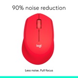 Logitech M330 Silent Plus, Maus rot