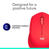 Logitech M330 Silent Plus, Maus rot