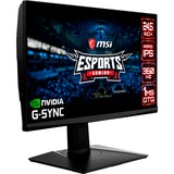 MSI Oculux NXG253RDE, Gaming-Monitor 64 cm(25 Zoll), schwarz, FullHD, NVIDIA G-Sync, HDR, 360Hz Panel