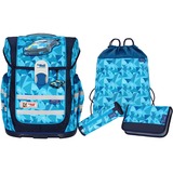 McNeill Ergo COMPLETE Race, Schulranzen hellblau/blau, 4 teilig