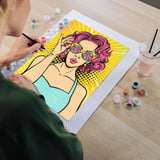 Ravensburger CreArt ART Collection Leinwand Edition - Lady in Pink (PopArt), Malen 