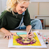 Ravensburger CreArt ART Collection Leinwand Edition - Lady in Pink (PopArt), Malen 