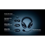 Razer Barracuda X, Gaming-Headset schwarz, Klinke, USB-C