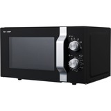 SHARP R204BA, Mikrowelle schwarz/silber