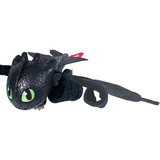 Spin Master Drachenzähmen leicht gemacht - Plüsch-Drache Ohnezahn, Spielfigur mit Gleit- und Griffunktion