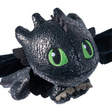 Spin Master Drachenzähmen leicht gemacht - Plüsch-Drache Ohnezahn, Spielfigur mit Gleit- und Griffunktion