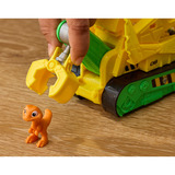 Spin Master Paw Patrol: Der Dino Film - Rubbles Dino-Rettungs-Bulldozer, Spielfahrzeug 
