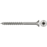 fischer Spanplattenschraube PowerFast II 4,5x50 Senkkopf TX 200 Stück, mit Teilgewinde, Edelstahl A4