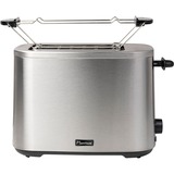 Bestron Toaster ATO800STE edelstahl (gebürstet)/schwarz, 800 Watt, für 2 Scheiben Toast