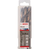 Bosch Metall-Spiralbohrer HSS-Co, DIN 338, Ø 11,5mm 5 Stück, Arbeitslänge 94mm