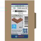 Bosch PRO SDS plus-4C Flachmeißel, 20mm x 250mm 10 Stück