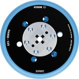 Bosch Professional Expert Multiloch Universalstützteller, hart, Ø125mm, M8+5/16", Schleifteller schwarz, für Exzenterschleifer