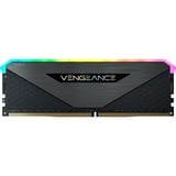 Corsair DIMM 16 GB DDR4-3200  , Arbeitsspeicher schwarz, CMG16GX4M1E3200C16, Vengeance RGB RS, INTEL XMP