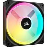 Corsair iCUE LINK QX120 RGB 120-mm-PWM-Lüfter, Gehäuselüfter schwarz, Erweiterungskit